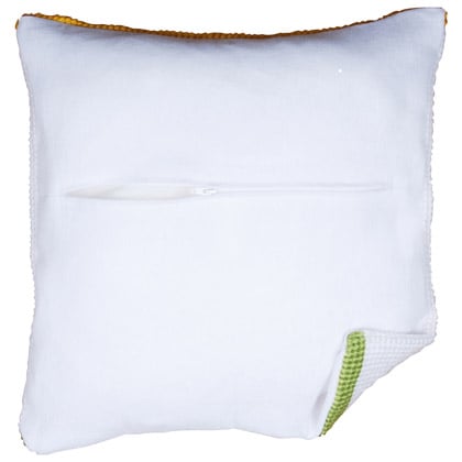 Parte posterior almohada con cremallera - Blanco
