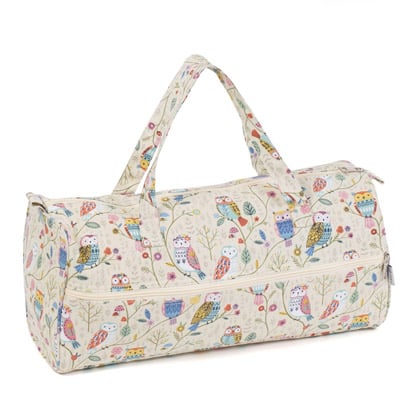 Bolso porta agujas de tejer - Búho