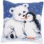 Cojín - Oso polar y pingüino