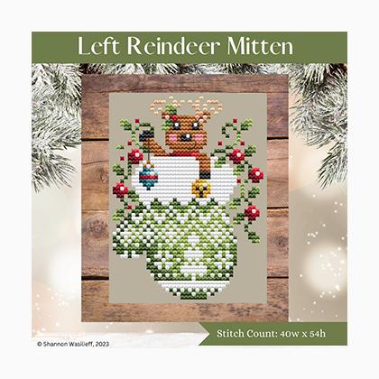 Left Reindeer Mitten