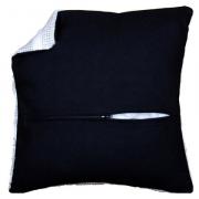 Parte posterior almohada con cremallera - Negro