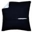 Parte posterior almohada con cremallera - Negro