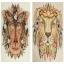 Portraits d'animaux en broderie crewel