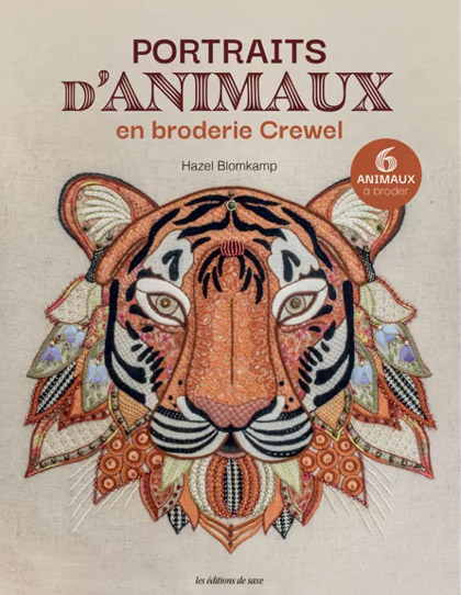 Portraits d\'animaux en broderie crewel