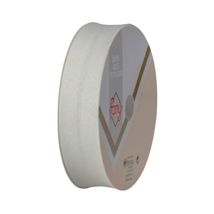 Cinta al Bies de Lino - Marfil (18 mm)