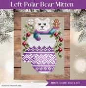 Left Polar Bear Mitten