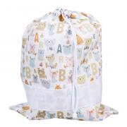 Bolsa organizador de canastilla - Primi Passi Lettere - Gris