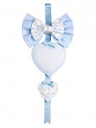 Cinta Neonato - Primi Passi Due Cuori - Azul Cielo