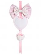 Cinta Neonato - Primi Passi Due Cuori - Rosa