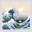 The Great Wave off Kanagawa after K. Hokusai Artwork