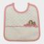 Babero con bolsillo de tela aida - Barco - Rosa