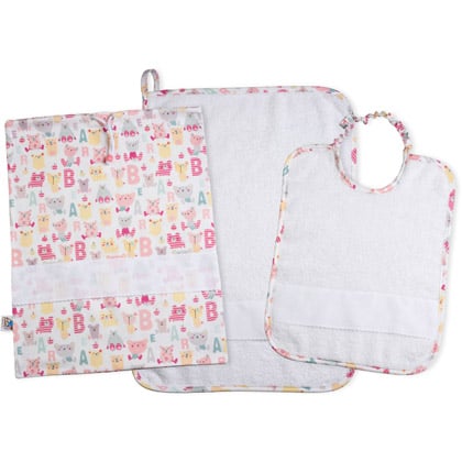 Set Guardería - Primi Passi - Rosa - Blanco