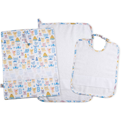 Set Guardería - Primi Passi - Azul cielo - Blanco