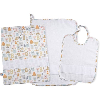 Set Guardería - Primi Passi - Gris tórtola - Blanco