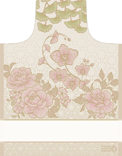 Mandil - Sakura - Rosa-verde sombreado