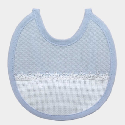 Babero Interlock - Azul
