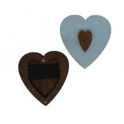 Porta agujas - Corazón - Azúl