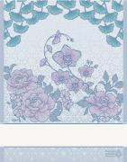 Trapo de cocina - Sakura - Rosa-azul sombreado