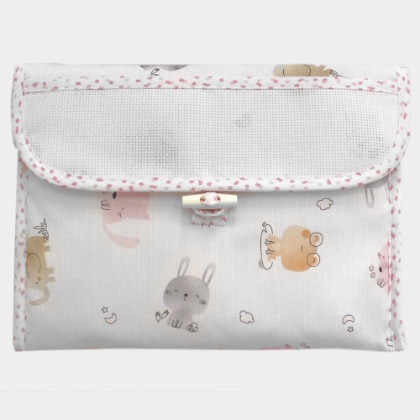 Bolsa organizador de canastilla - Animaletti - Rosa