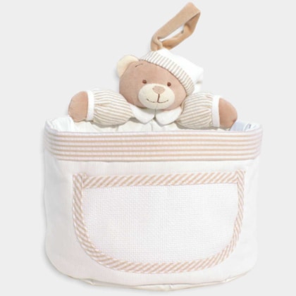 Cesta de almacenaje - Osito - Beige