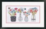 Jarrones de flores silvestres