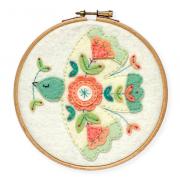Kit de fieltro - Paloma en flor - con marco