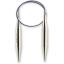 Aguja de tricotar circulares - Plateado - 10 mm