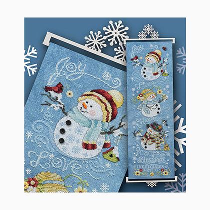 Soporte para bordados - 9\" White Snowflakes