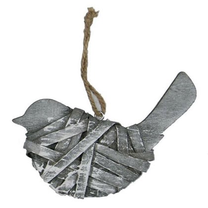 Pájaro colgante de madera