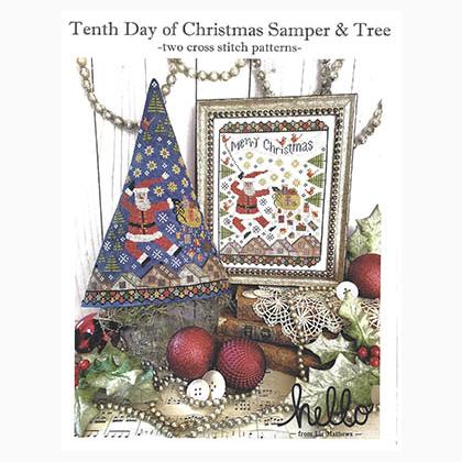 Tenth Day Of Christmas Sampler And Tree