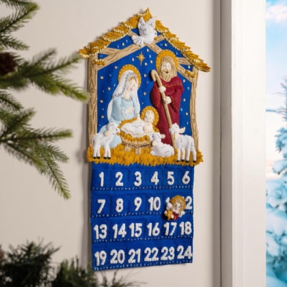 Una noche estrellada - Calendario de Adviento en fieltro