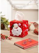 Jolly St. Nick - Kit para porta pañuelos de fieltro
