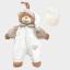 Pijama Oso con Babero para bordar - color crema