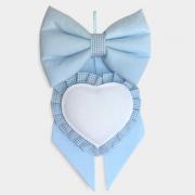 Lazo de Nacimiento con Corazón para bordar en punto de cruz - Az