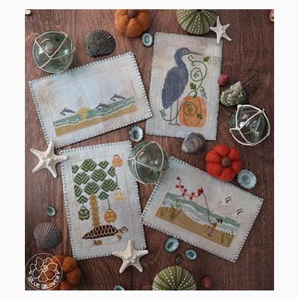 Autumn Beach Postcards