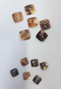 Botones de nácar - Cuadrados
