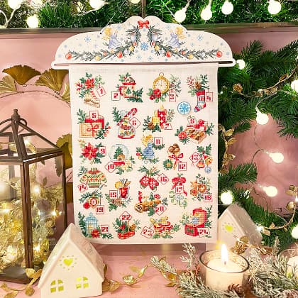 \"Advent Calendar\" para colgar - Lino