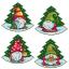 Gnomos en árboles de Navidad (4)