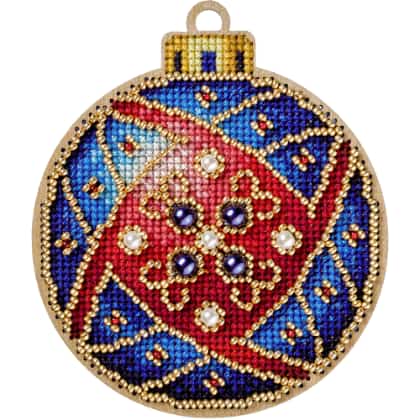 Bola de Navidad - Azul-Rojo