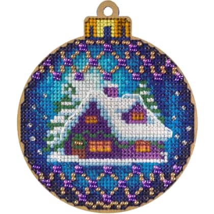 Bola de Navidad - Casita de invierno
