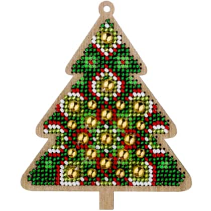 Árbol de Navidad con flores