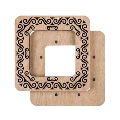 Bastidor de bordado con imanes 10x10 cm