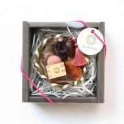 Mini tijeras Seki y mini alfiletero Masu - Rosa