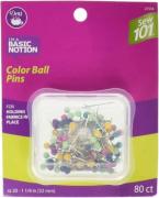 Alfileres con cabeza colorada - Sew 101