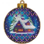 Bola de Navidad - Casita de invierno