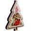 Árbol de Navidad con frutos rojos.