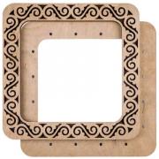 Bastidor de bordado con imanes 19x19 cm