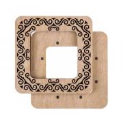 Bastidor de bordado con imanes 10x10 cm
