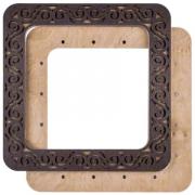 Bastidor de bordado con imanes 14x14 cm - Oscuro