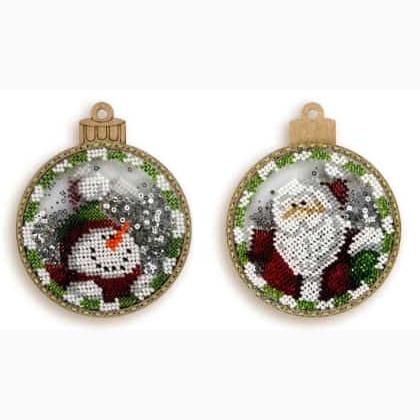 Muñeco de nieve y Papá Noel